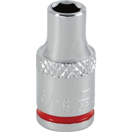 Channellock 1/4 In. Drive 3/16 In. 6-Point Shallow Standard Socket 366757